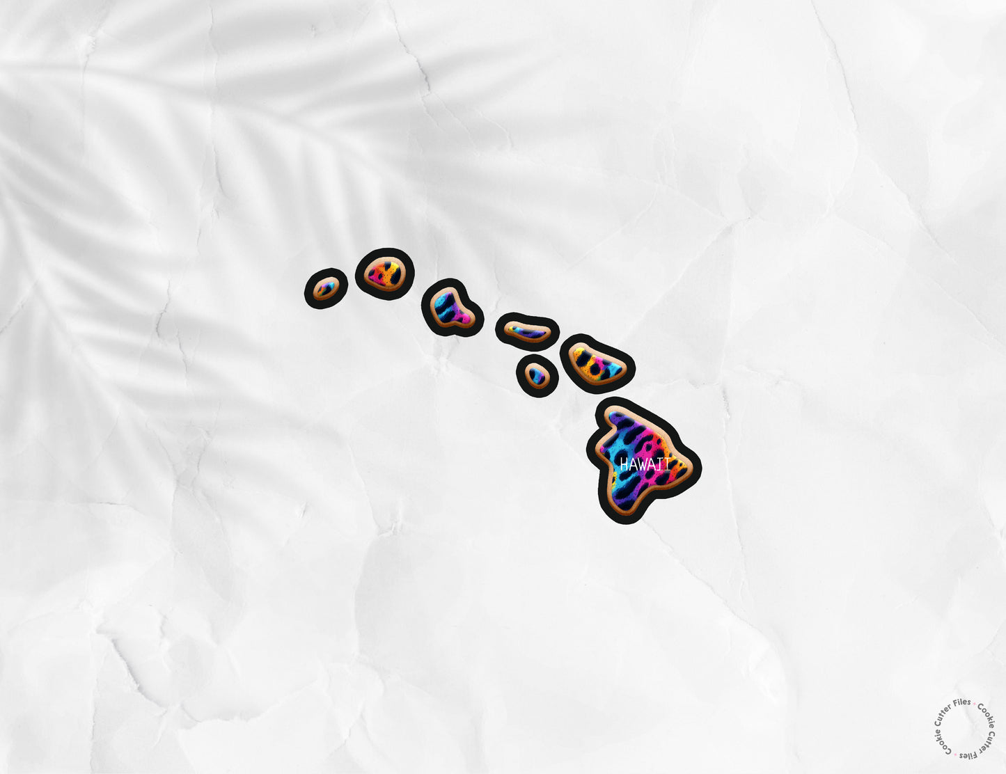 Hawaii State Set Basic Cookie Cutter STL Files Cookie Cutter Files