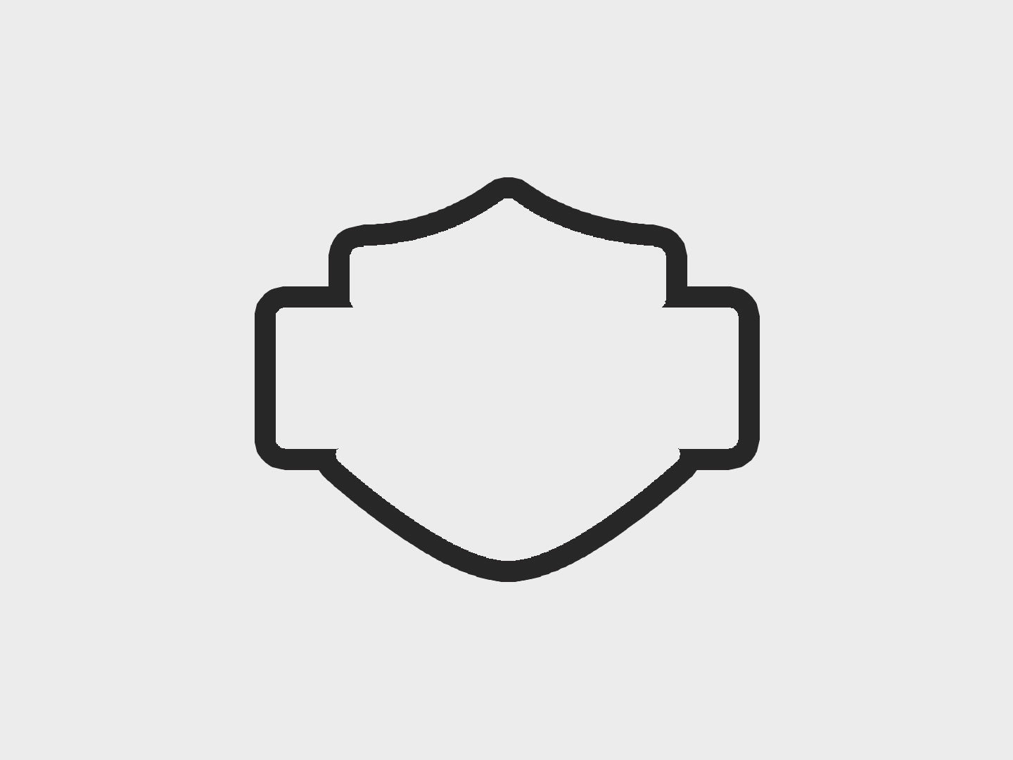 Badge Inspired Orange + Black Motorcycle Cookie Cutter STL Files