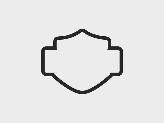 Badge Inspired Orange + Black Motorcycle Cookie Cutter STL Files