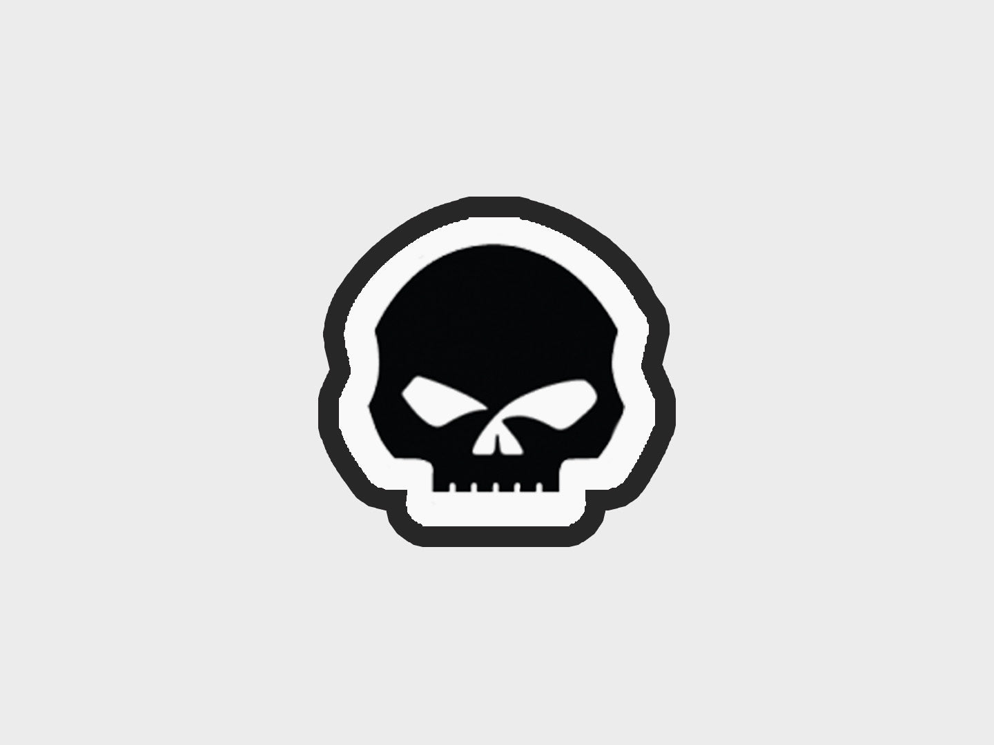 Skull Inspired Orange + Black Motorcycle Cookie Cutter STL Files
