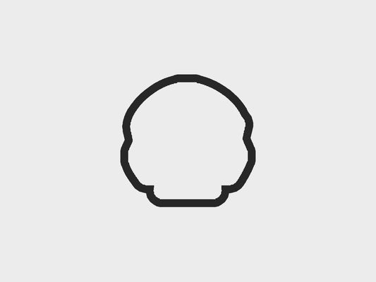 Skull Inspired Orange + Black Motorcycle Cookie Cutter STL Files