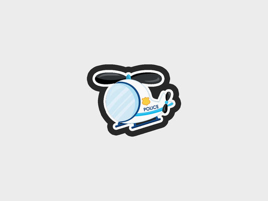 Helicopter Police Kids Cookie Cutter STL Files