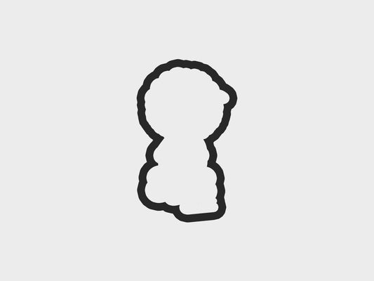 Holding Yarn Knitting Girl Cookie Cutter STL Files