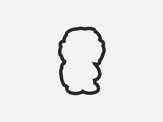 White Mask Horror Chibi Inspired Cookie Cutter STL Files