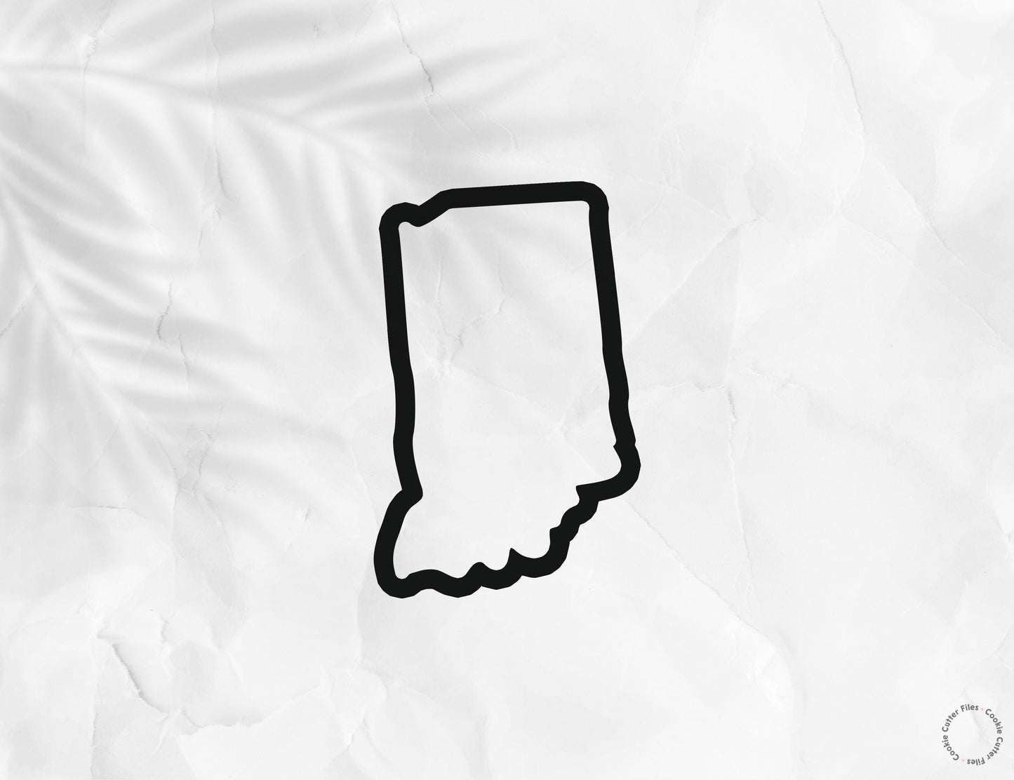 Indiana State Basic Cookie Cutter STL Files Cookie Cutter Files