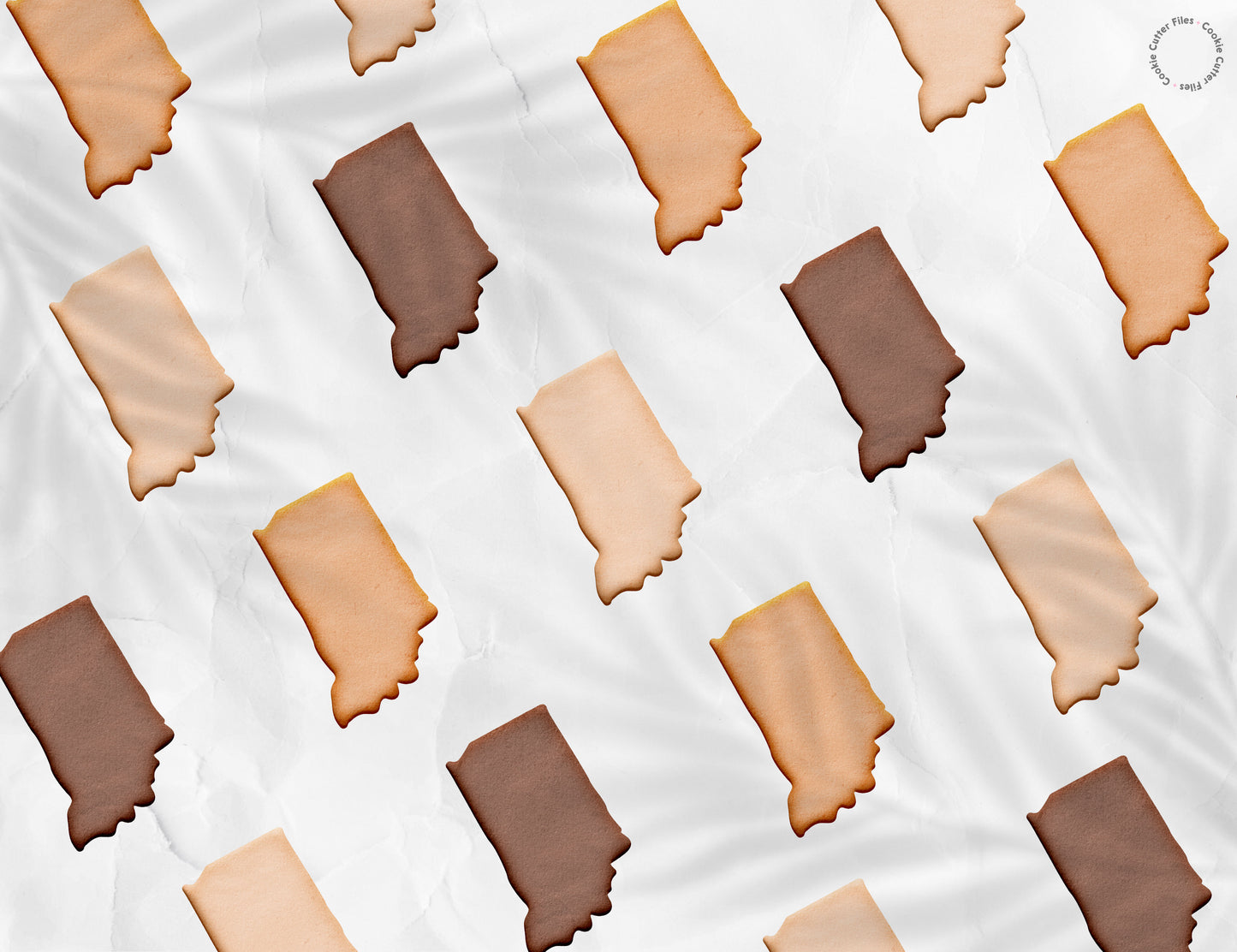 Indiana State Basic Cookie Cutter STL Files Cookie Cutter Files