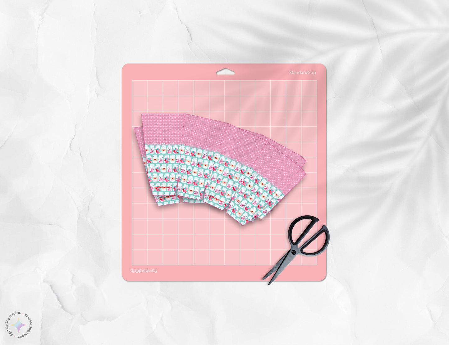 Jar of Hearts Popcorn Box Paper Craft Printable Paper Crafts