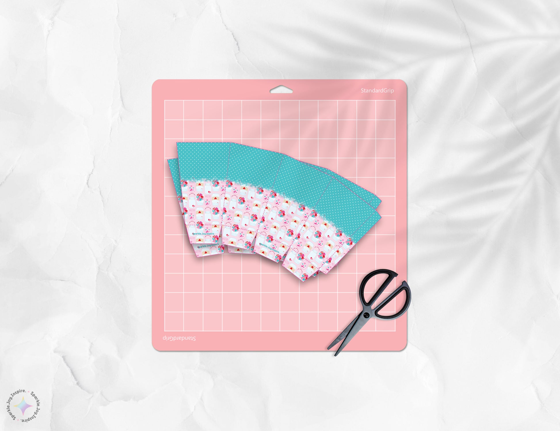 Jar of Hearts Popcorn Box Paper Craft Printable Paper Crafts