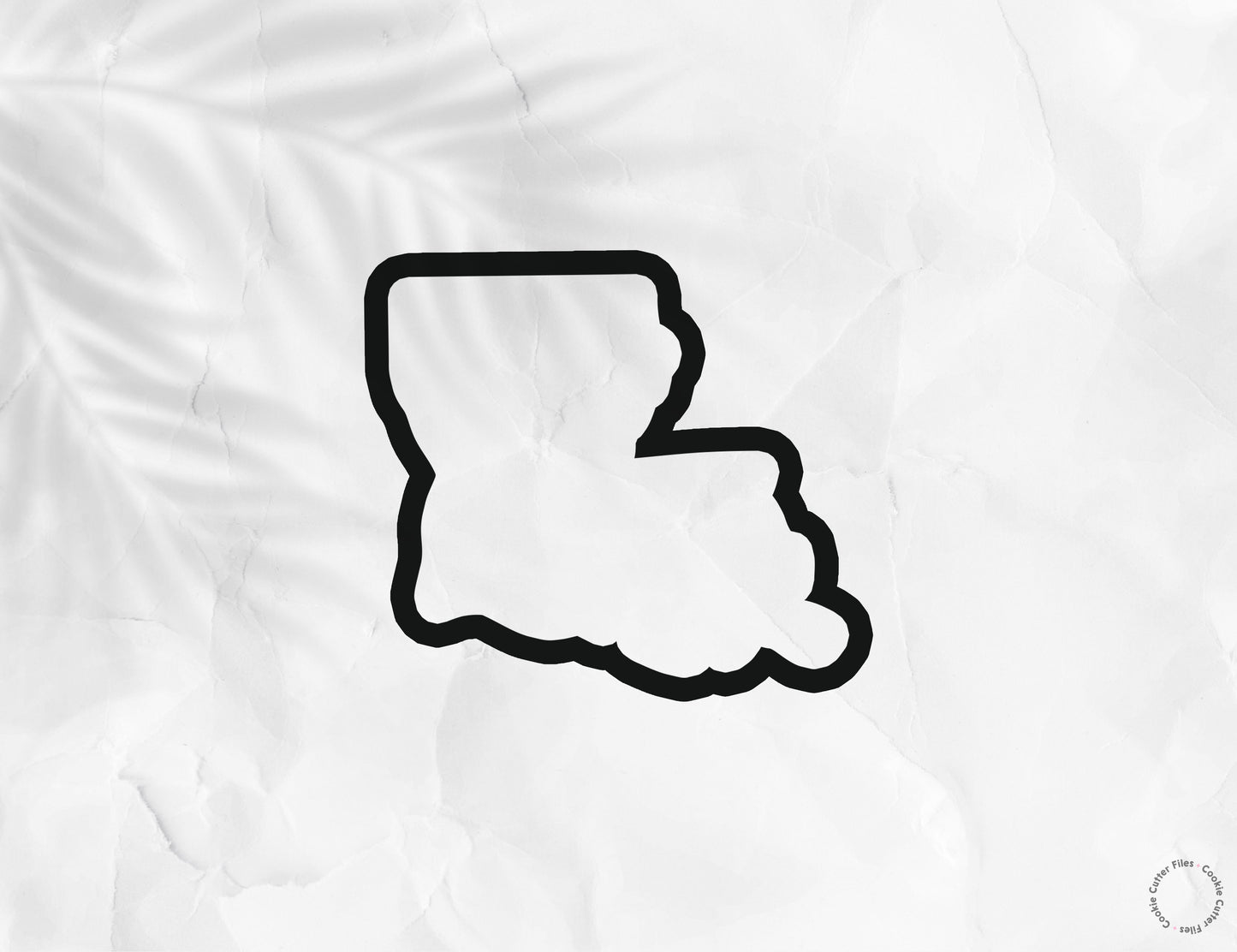 Louisiana State Basic Cookie Cutter STL Files Cookie Cutter Files