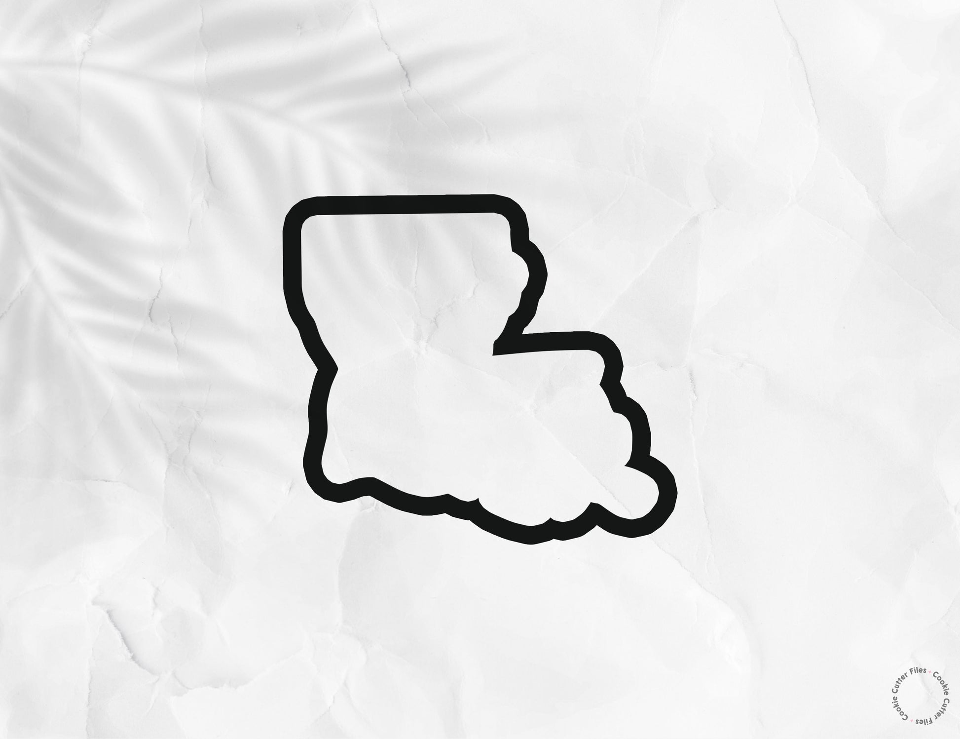 Louisiana State Basic Cookie Cutter STL Files Cookie Cutter Files