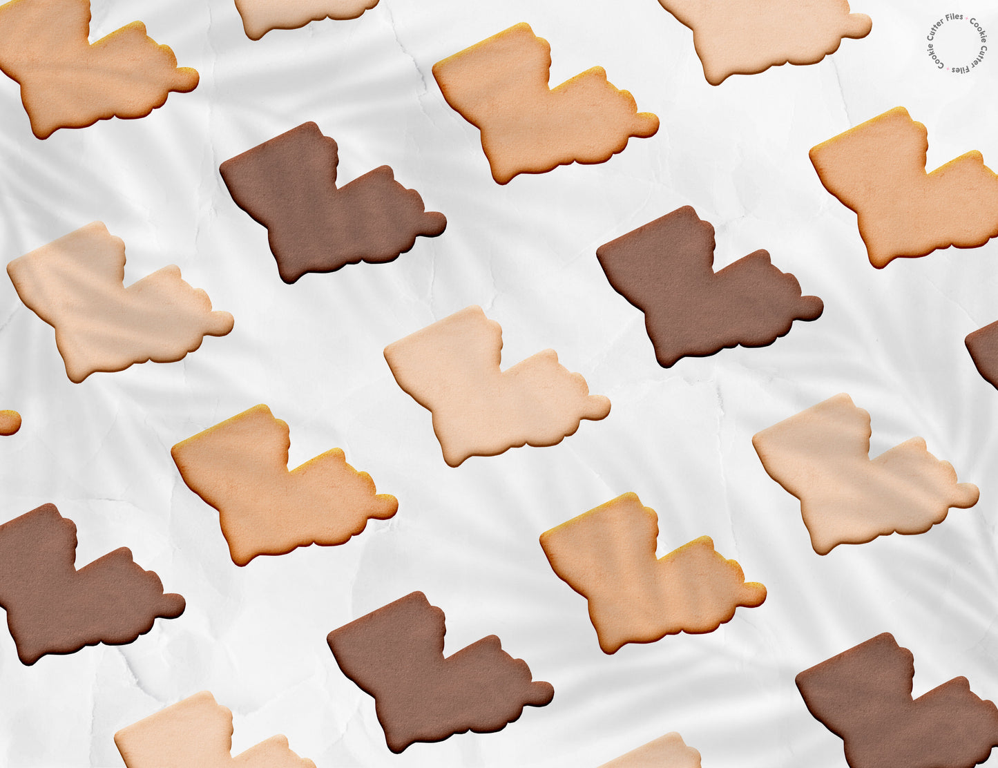 Louisiana State Basic Cookie Cutter STL Files Cookie Cutter Files