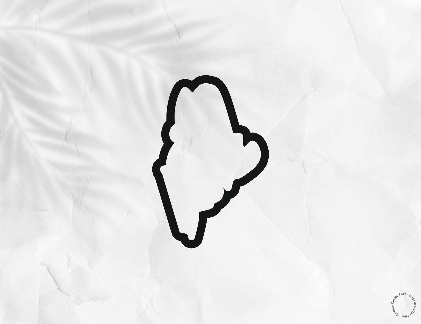 Maine State Basic Cookie Cutter STL Files Cookie Cutter Files