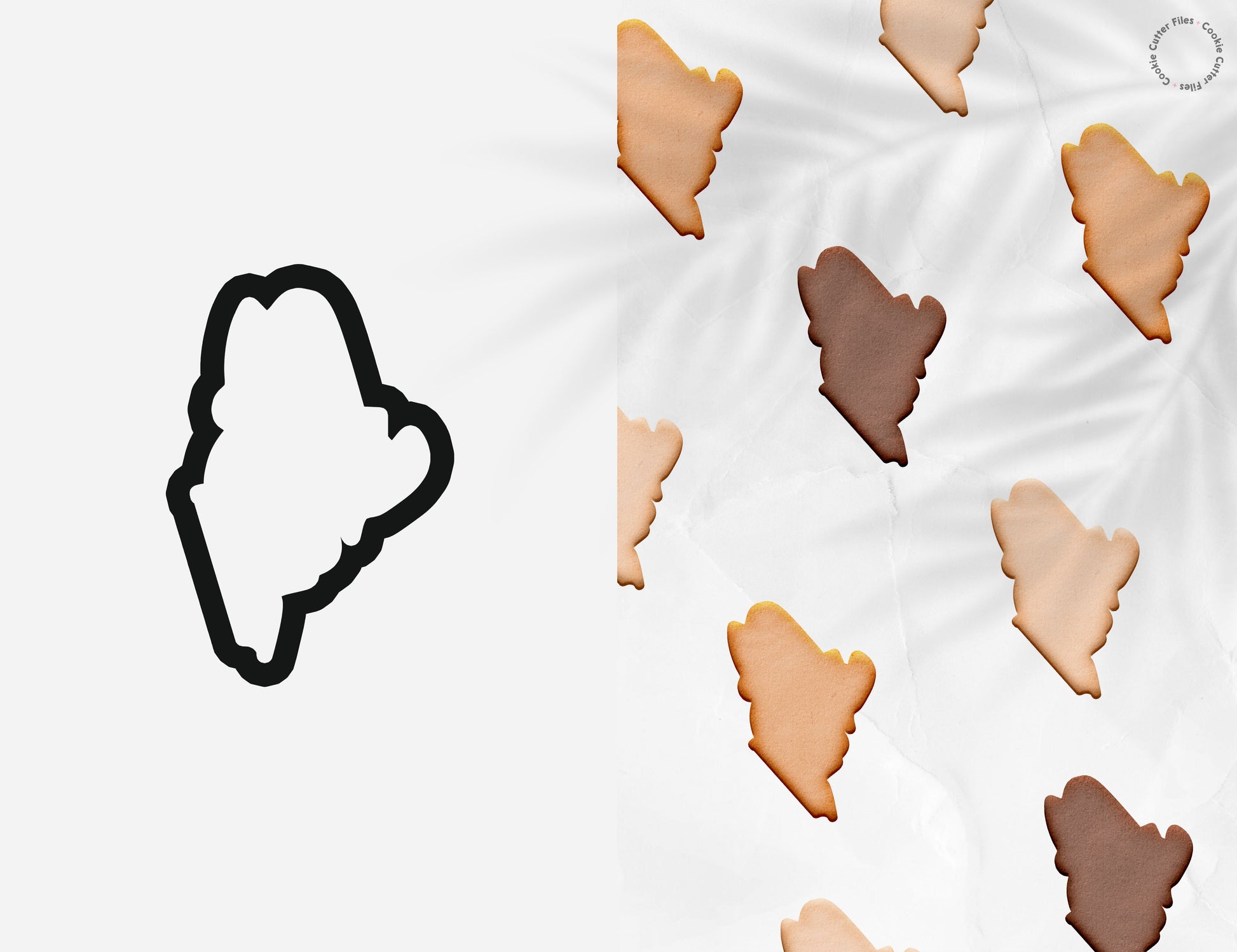 Maine State Basic Cookie Cutter STL Files Cookie Cutter Files
