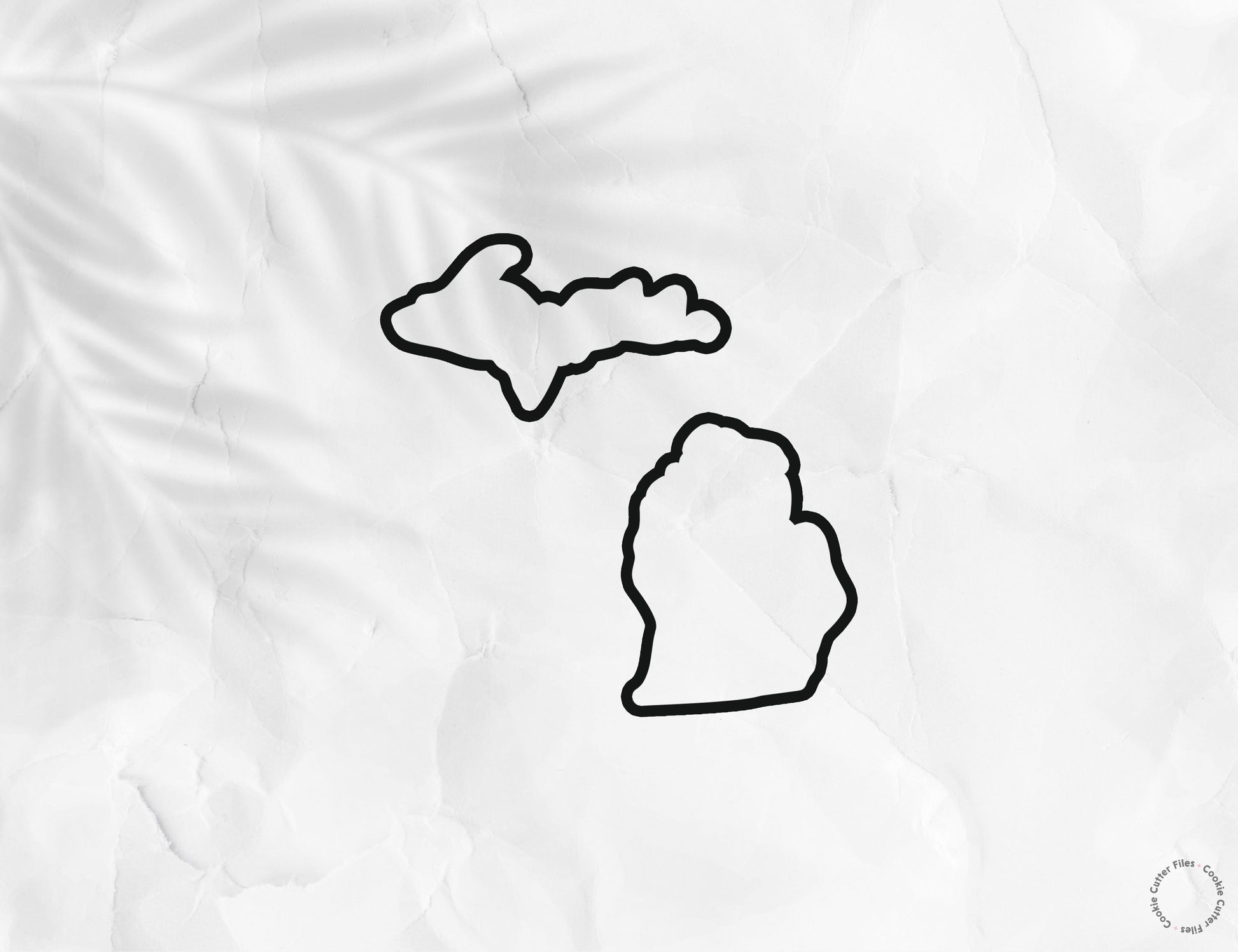 Michigan State Set Basic Cookie Cutter STL Files Cookie Cutter Files