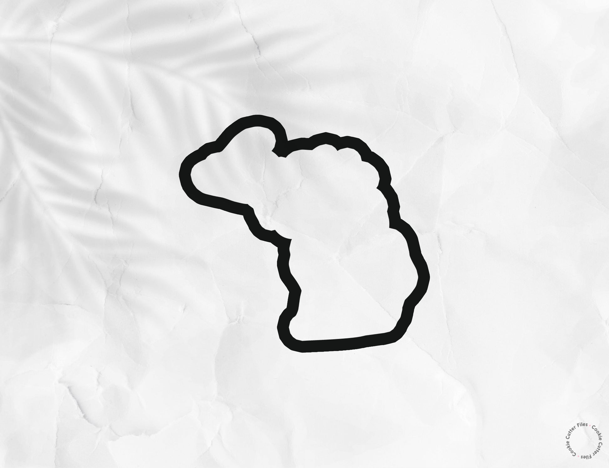 Michigan State Basic Cookie Cutter STL Files Cookie Cutter Files