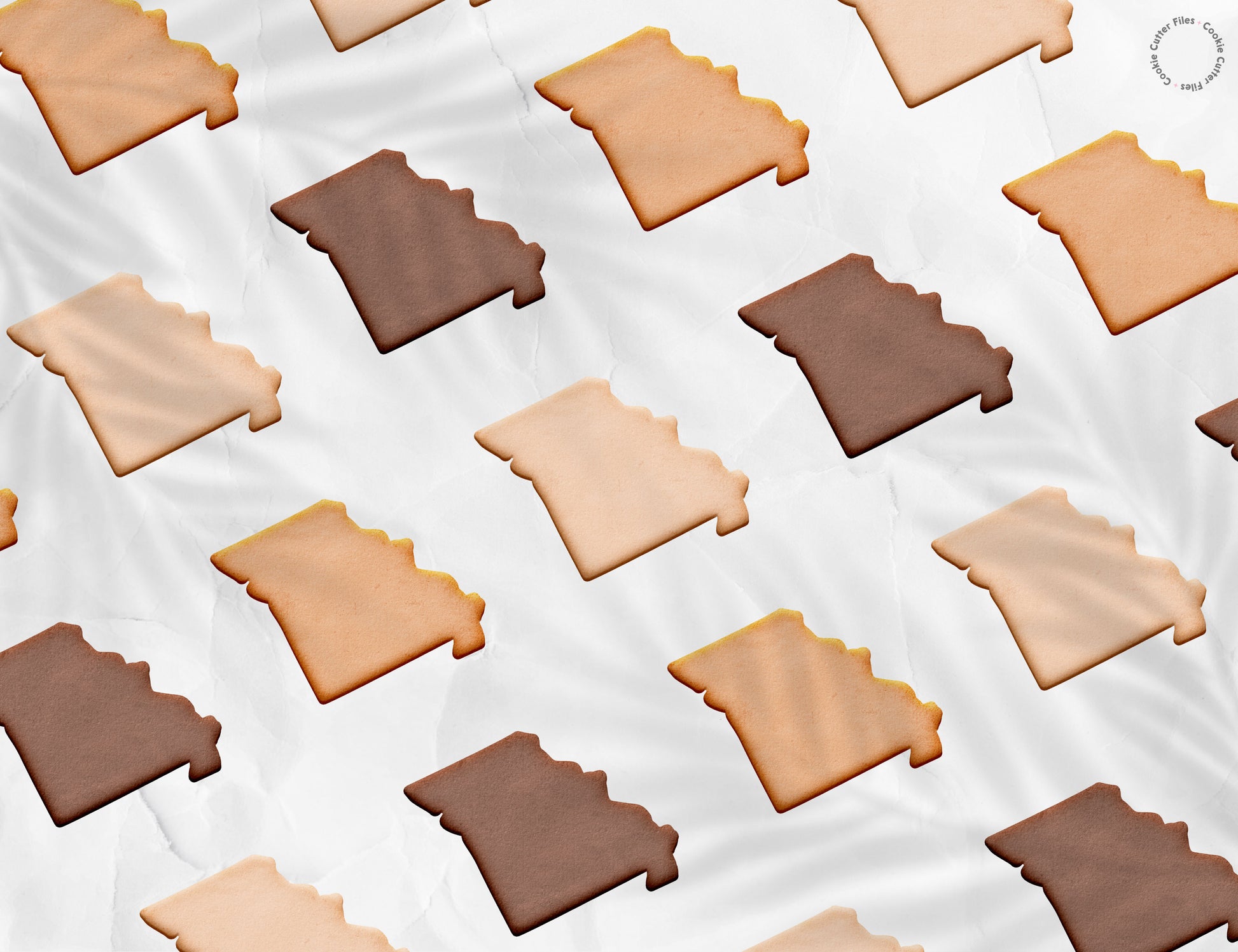 Missouri State Basic Cookie Cutter STL Files Cookie Cutter Files