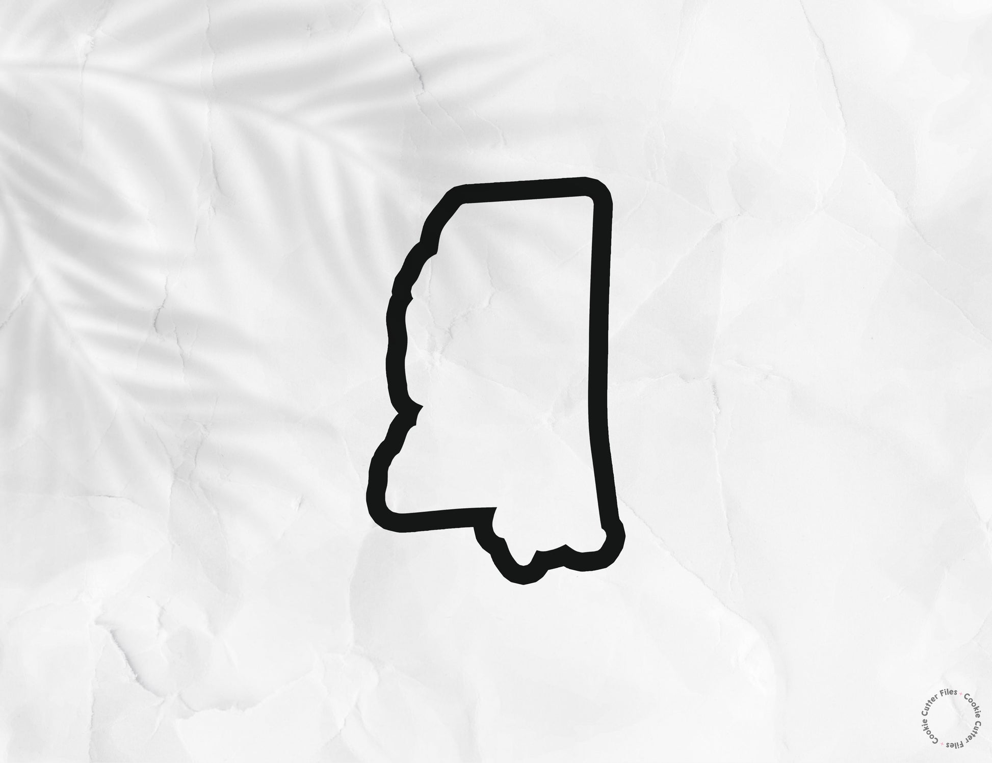 Mississippi State Basic Cookie Cutter STL Files Cookie Cutter Files