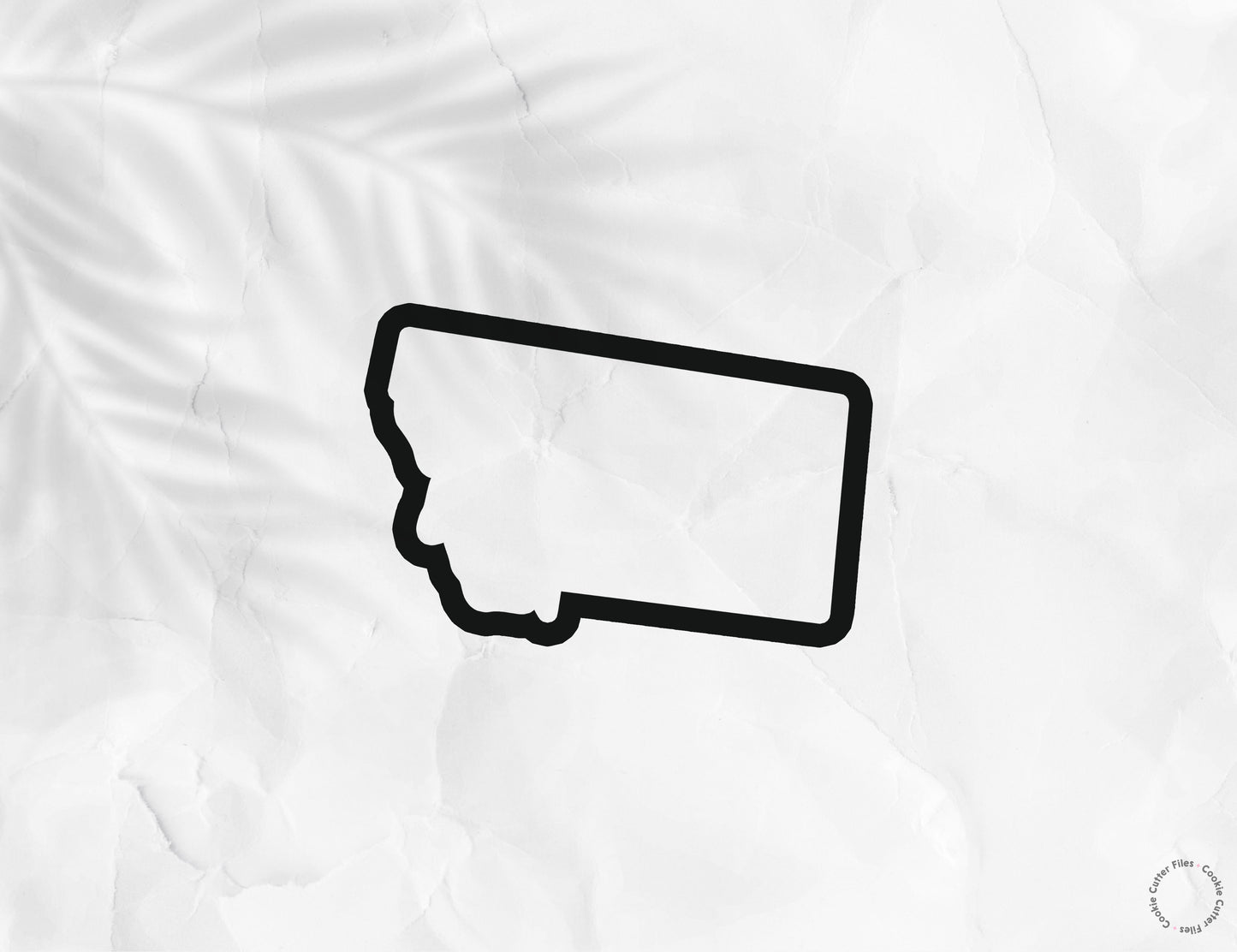 Montana State Basic Cookie Cutter STL Files Cookie Cutter Files