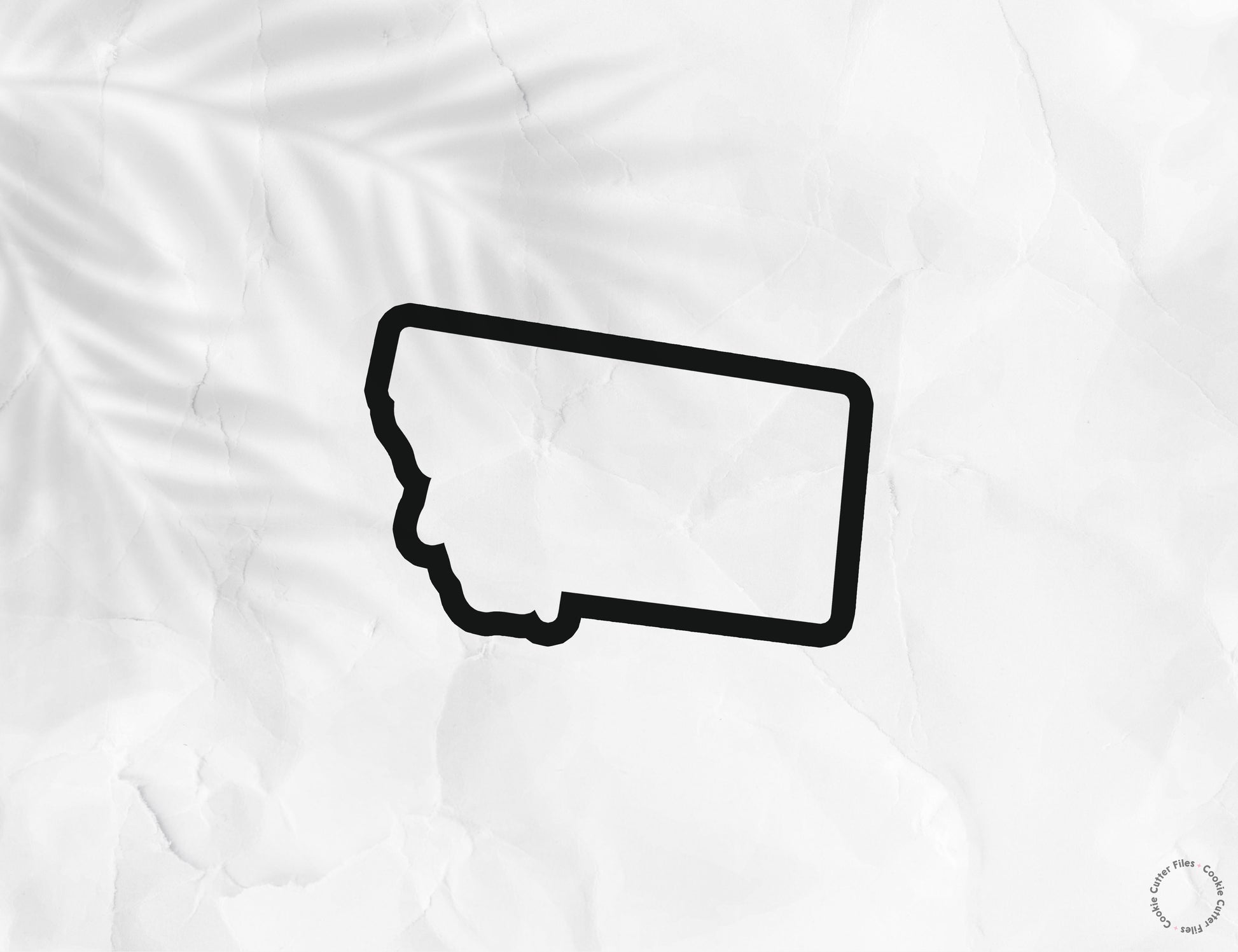 Montana State Basic Cookie Cutter STL Files Cookie Cutter Files