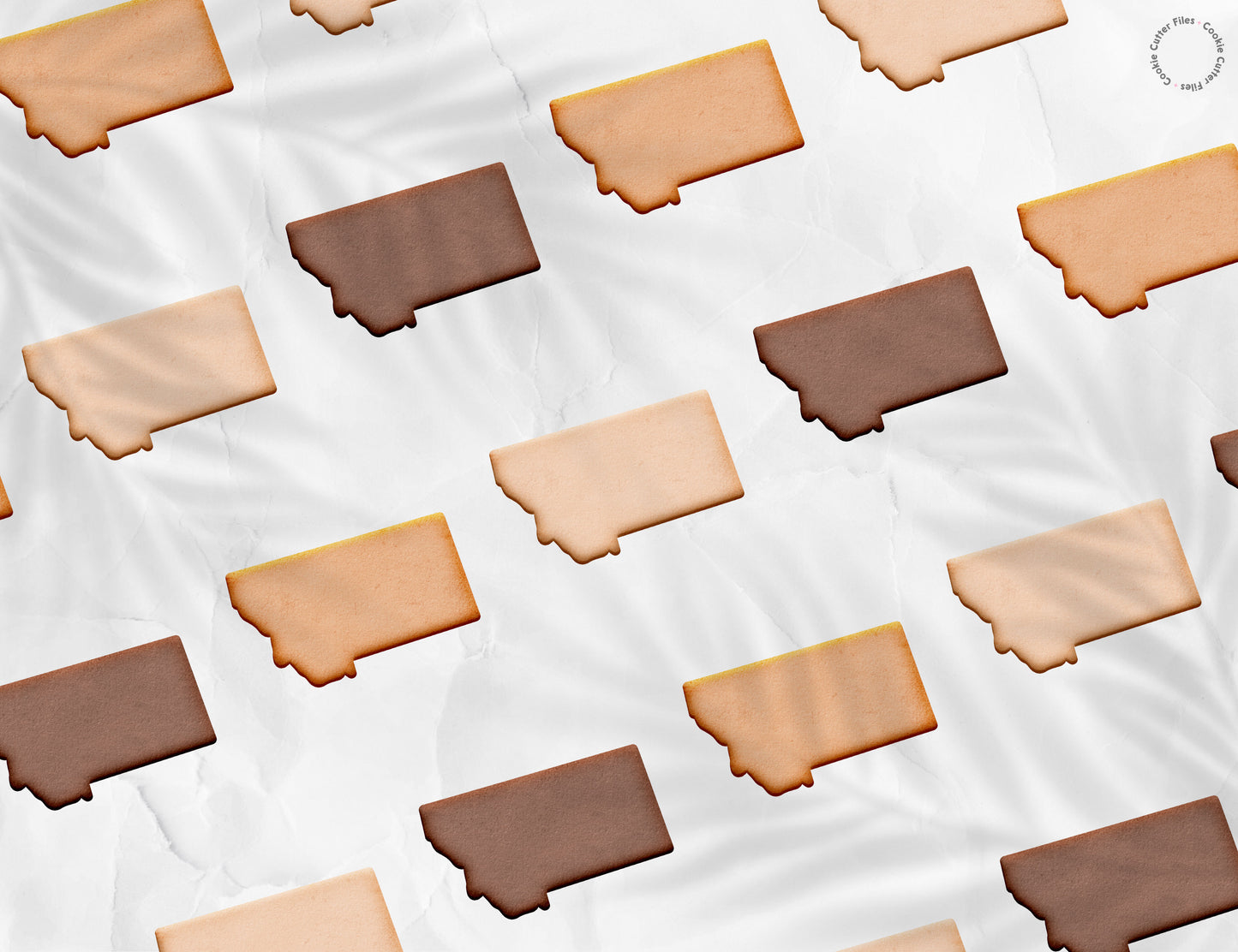 Montana State Basic Cookie Cutter STL Files Cookie Cutter Files