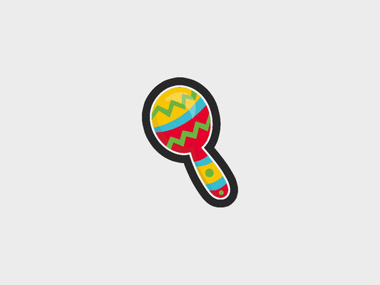 Maraca Cinco De Mayo Fiesta Cookie Cutter STL Files