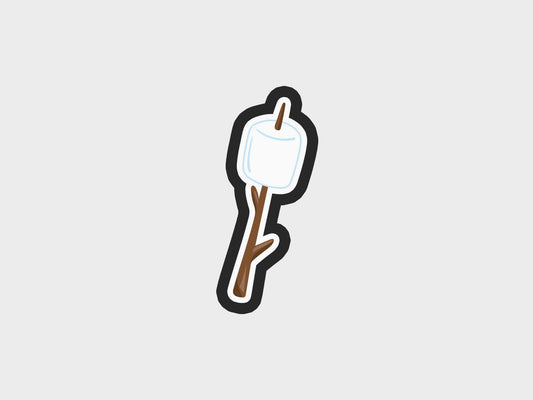 Marshmallow Stick Camping Kids Cookie Cutter STL Files