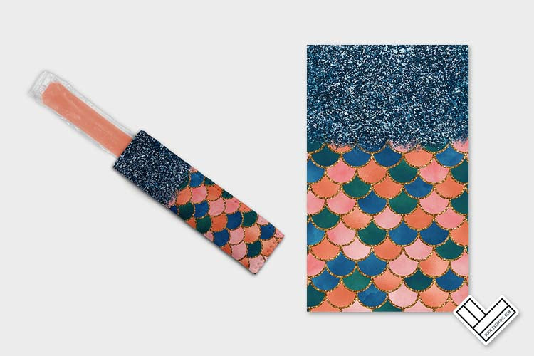 Mermaid Ocean 1611 Ice Pop Digital Sublimation Design