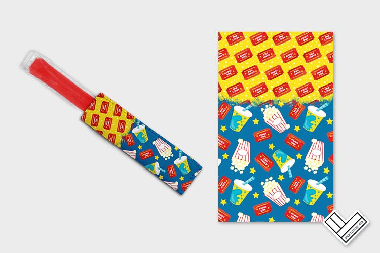 Movie Night Kids 0201 Ice Pop Digital Sublimation Design