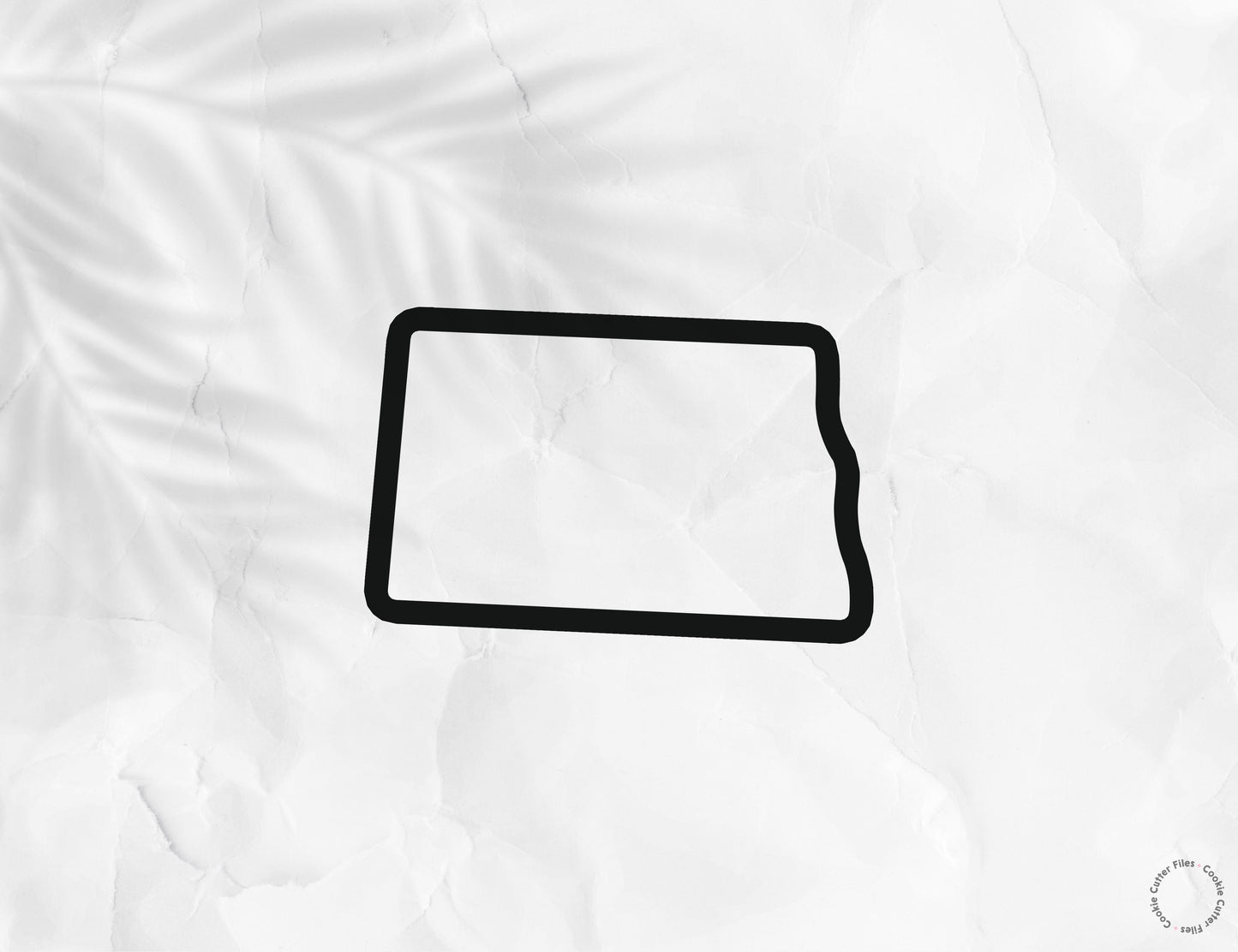 North Dakota State Basic Cookie Cutter STL Files Cookie Cutter Files