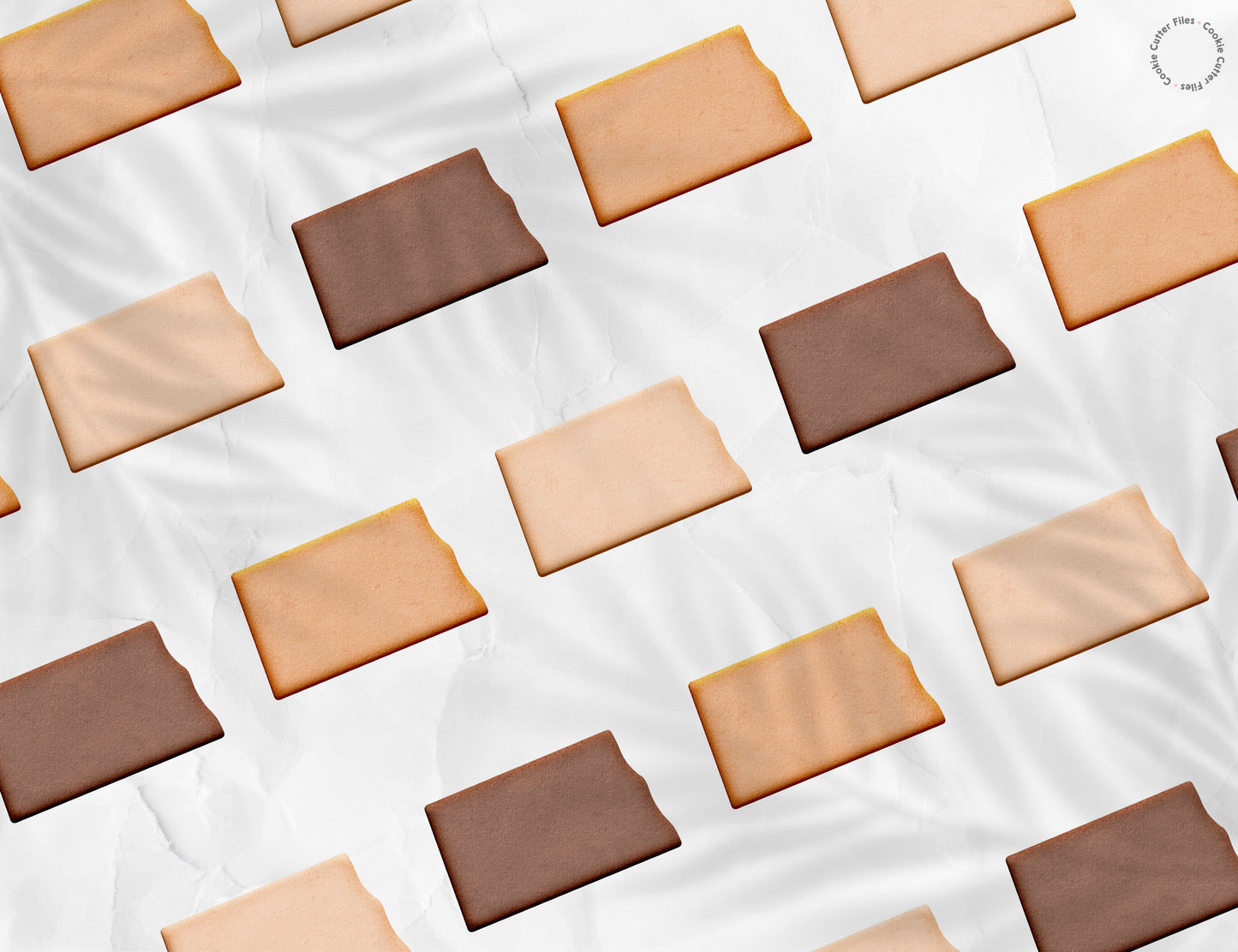 North Dakota State Basic Cookie Cutter STL Files Cookie Cutter Files