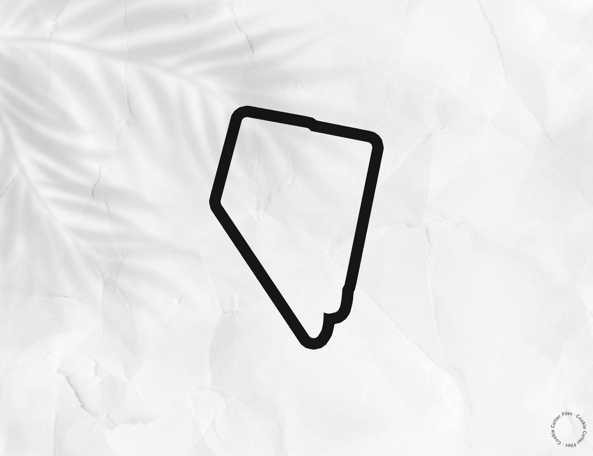 Nevada State Basic Cookie Cutter STL Files Cookie Cutter Files