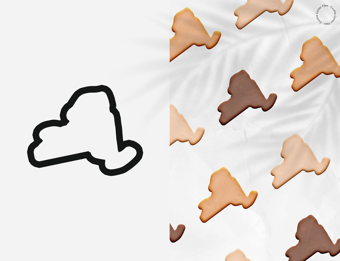 New York State Basic Cookie Cutter STL Files Cookie Cutter Files