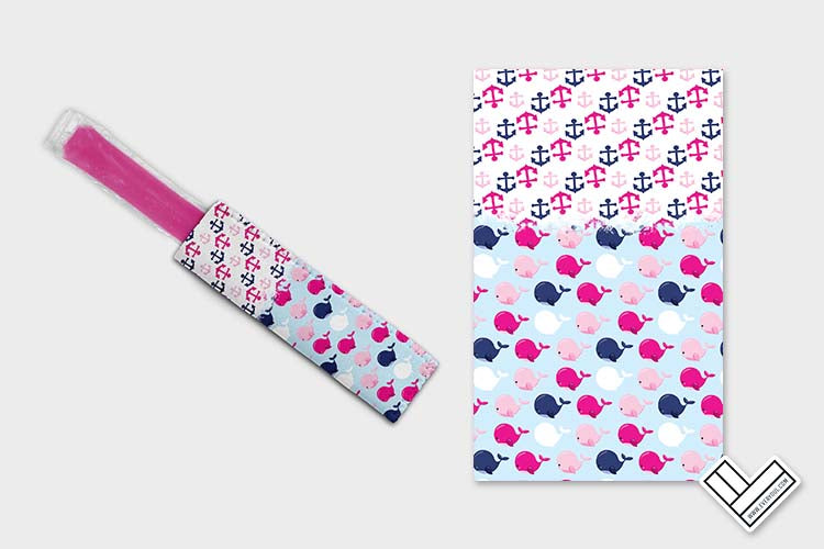 Nautical Baby Whale Pink 0602 Ice Pop Digital Sublimation Design