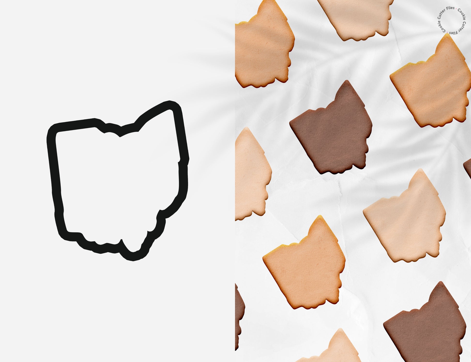 Ohio State Basic Cookie Cutter STL Files Cookie Cutter Files