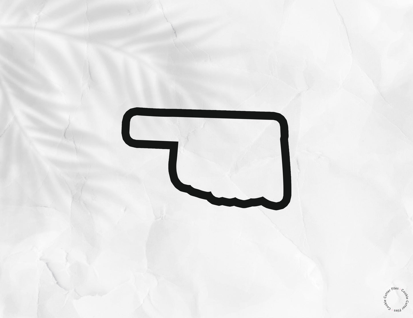 Oklahoma State Basic Cookie Cutter STL Files Cookie Cutter Files