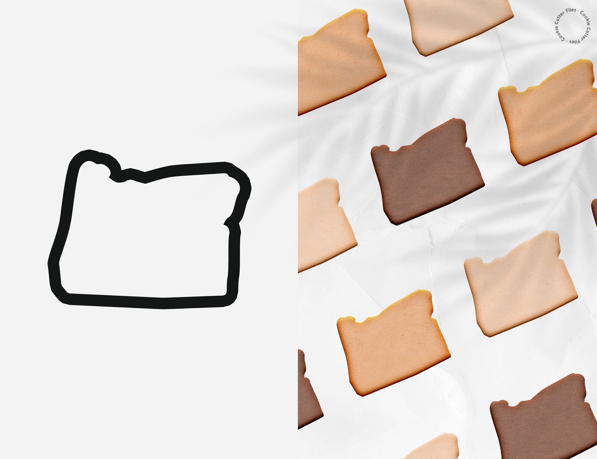 Oregon State Basic Cookie Cutter STL Files Cookie Cutter Files