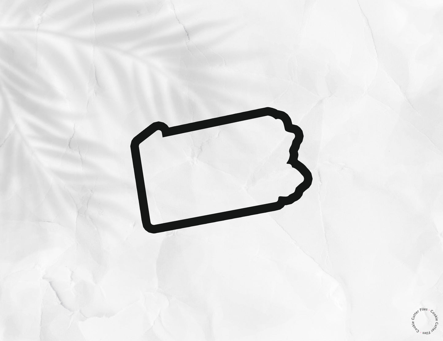 Pennsylvania State Basic Cookie Cutter STL Files Cookie Cutter Files