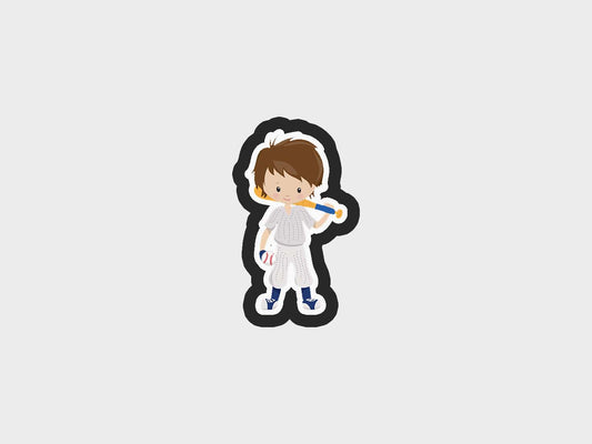 Pitcher Boy Baseball Kids Cookie Cutter STL Files