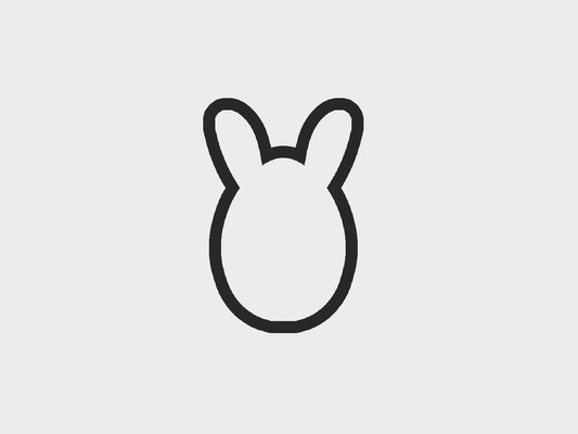 Rabbit Easter Egg Critters Cookie Cutter STL Files