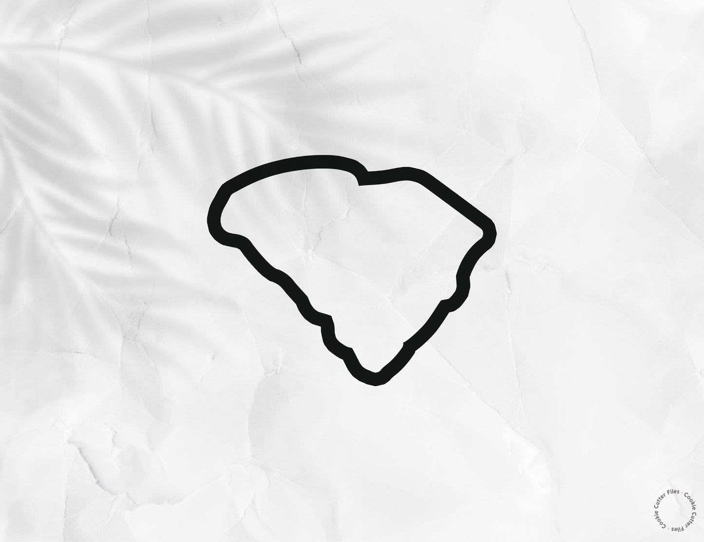 South Carolina State Basic Cookie Cutter STL Files Cookie Cutter Files