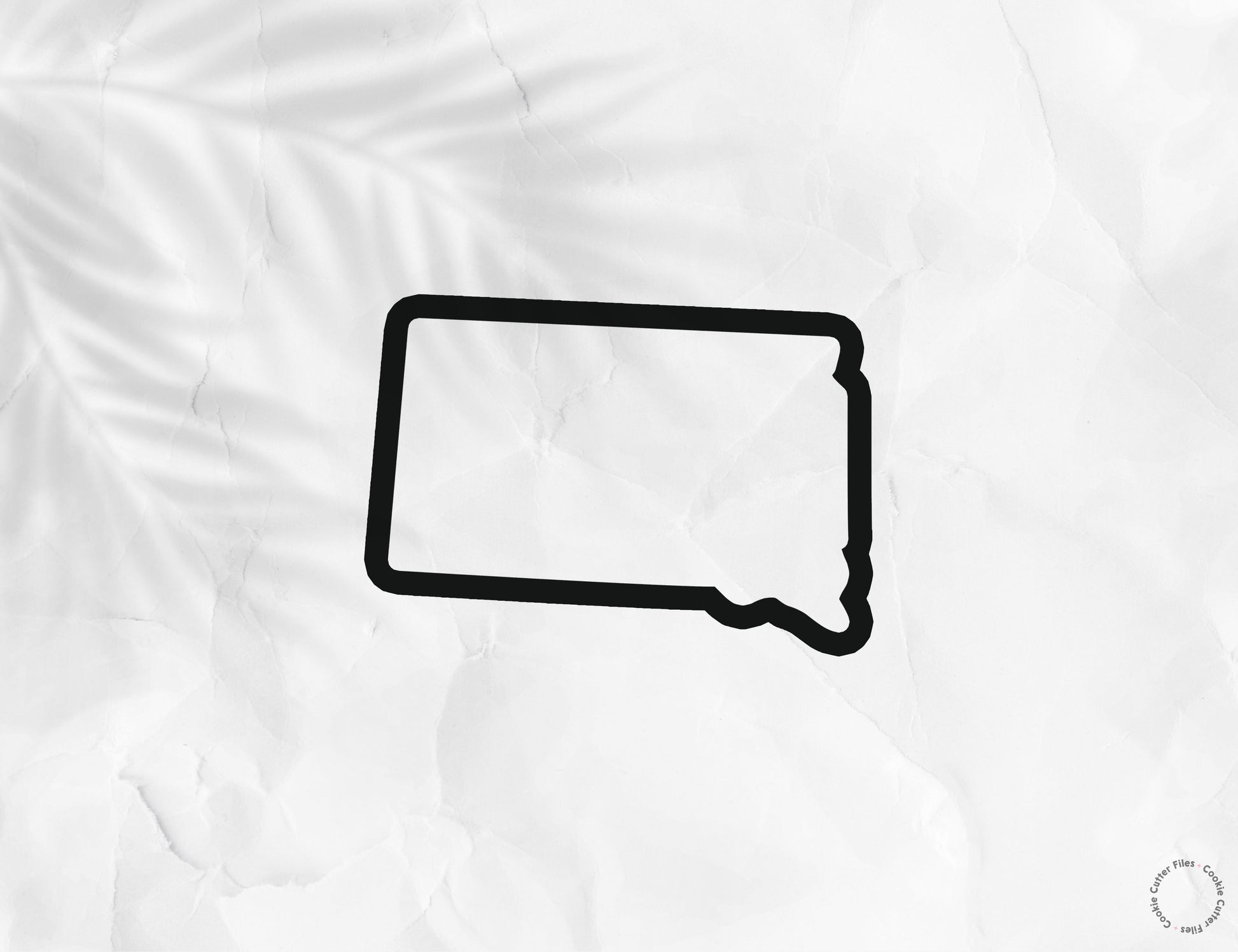 South Dakota State Basic Cookie Cutter STL Files Cookie Cutter Files