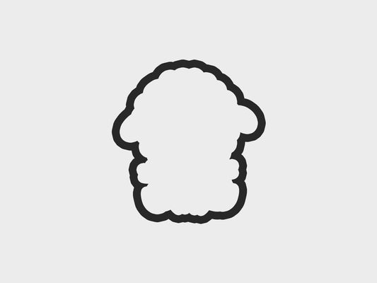Sheep Holding Carrot Happy Easter Sheep Cookie Cutter STL Files