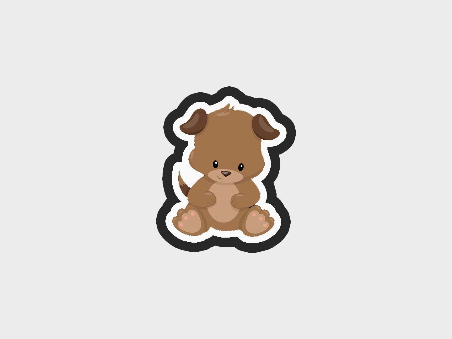 Sitting Up Full Puppy Dog Cookie Cutter STL Files