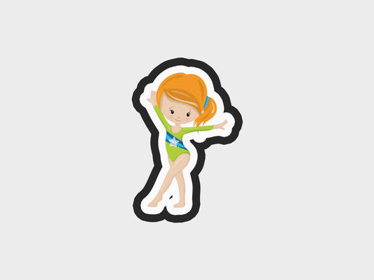 Stand Gymnast Girl Cookie Cutter STL Files