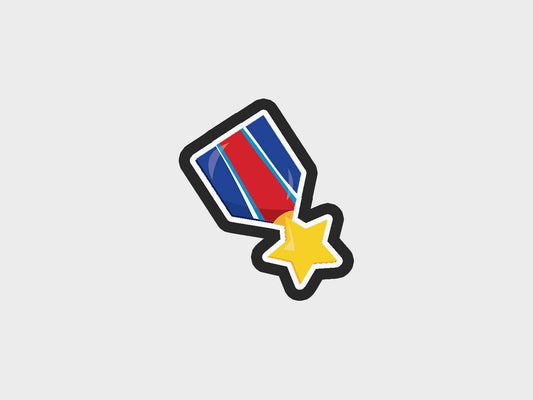 Star Medal Memorial Day Cookie Cutter STL Files