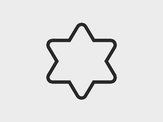 Star of David Hanukkah Cookie Cutter STL Files