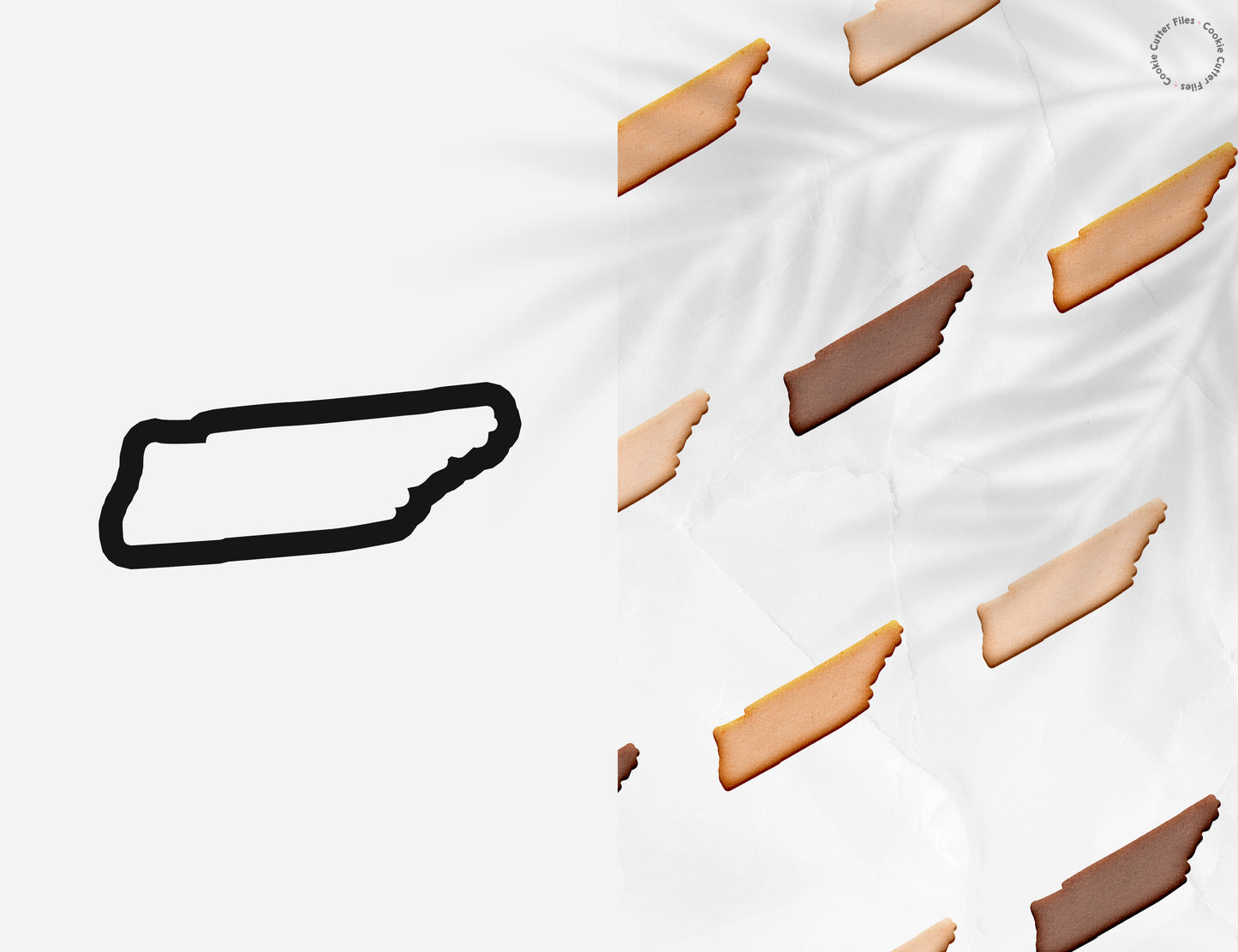 Tennessee State Basic Cookie Cutter STL Files Cookie Cutter Files