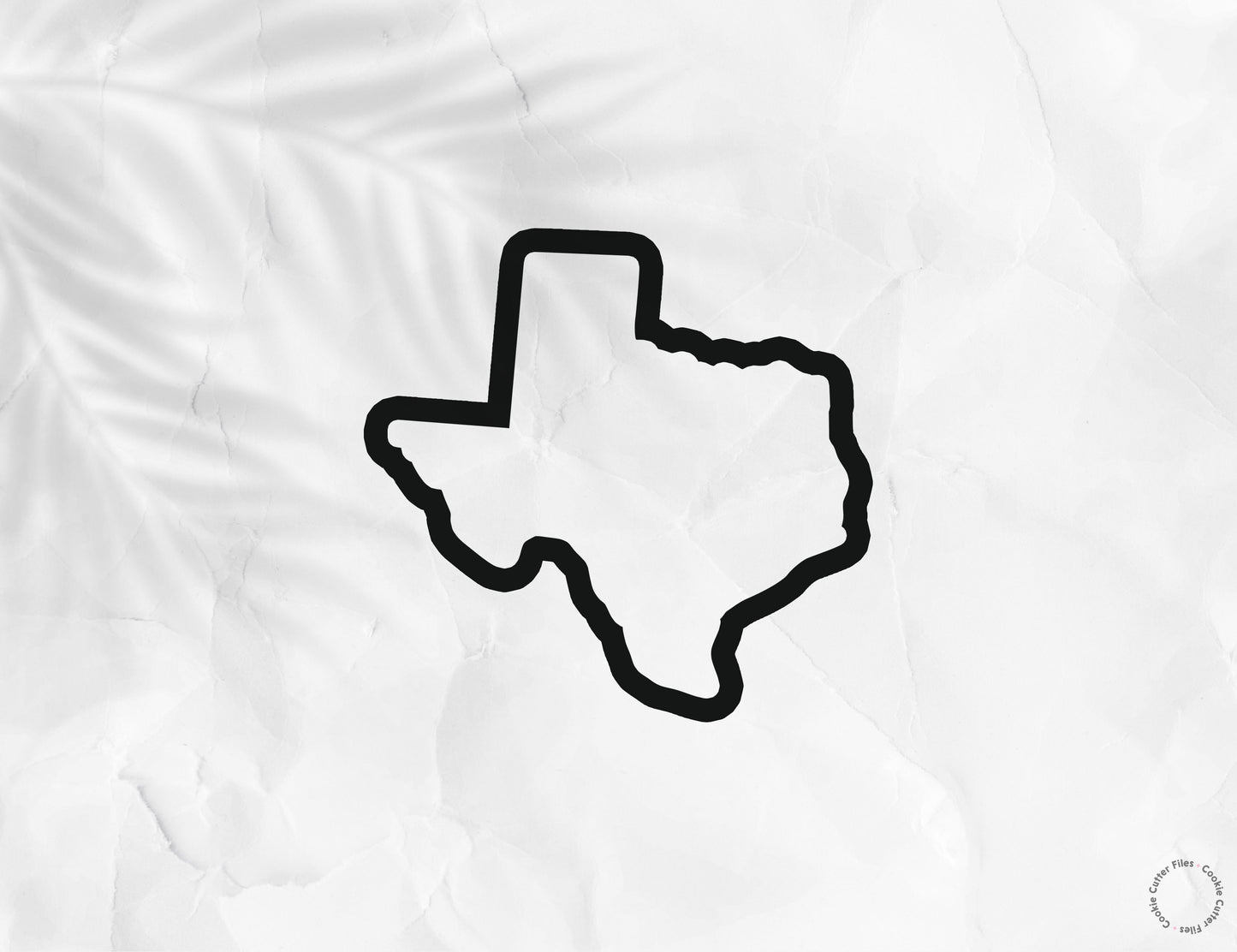 Texas State Basic Cookie Cutter STL Files Cookie Cutter Files