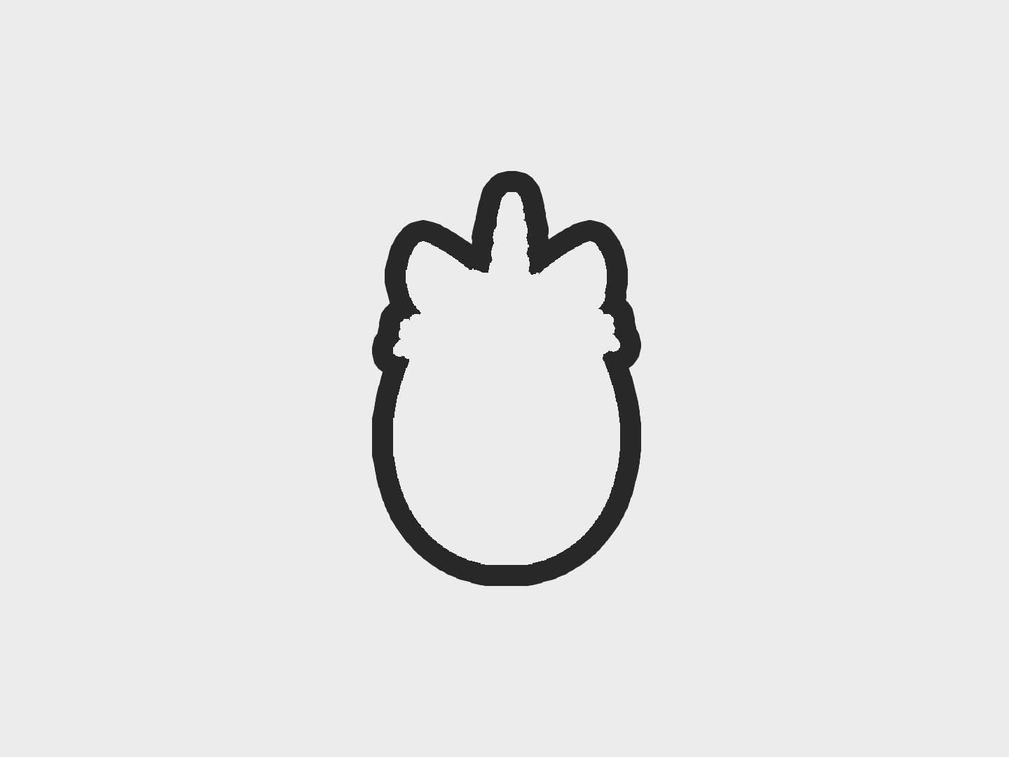Unicorn Easter Egg Critters Cookie Cutter STL Files