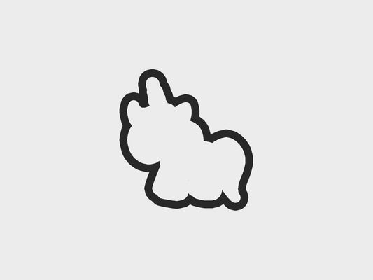 Unicorn Pretty Unicorn Pool Party Cookie Cutter STL Files